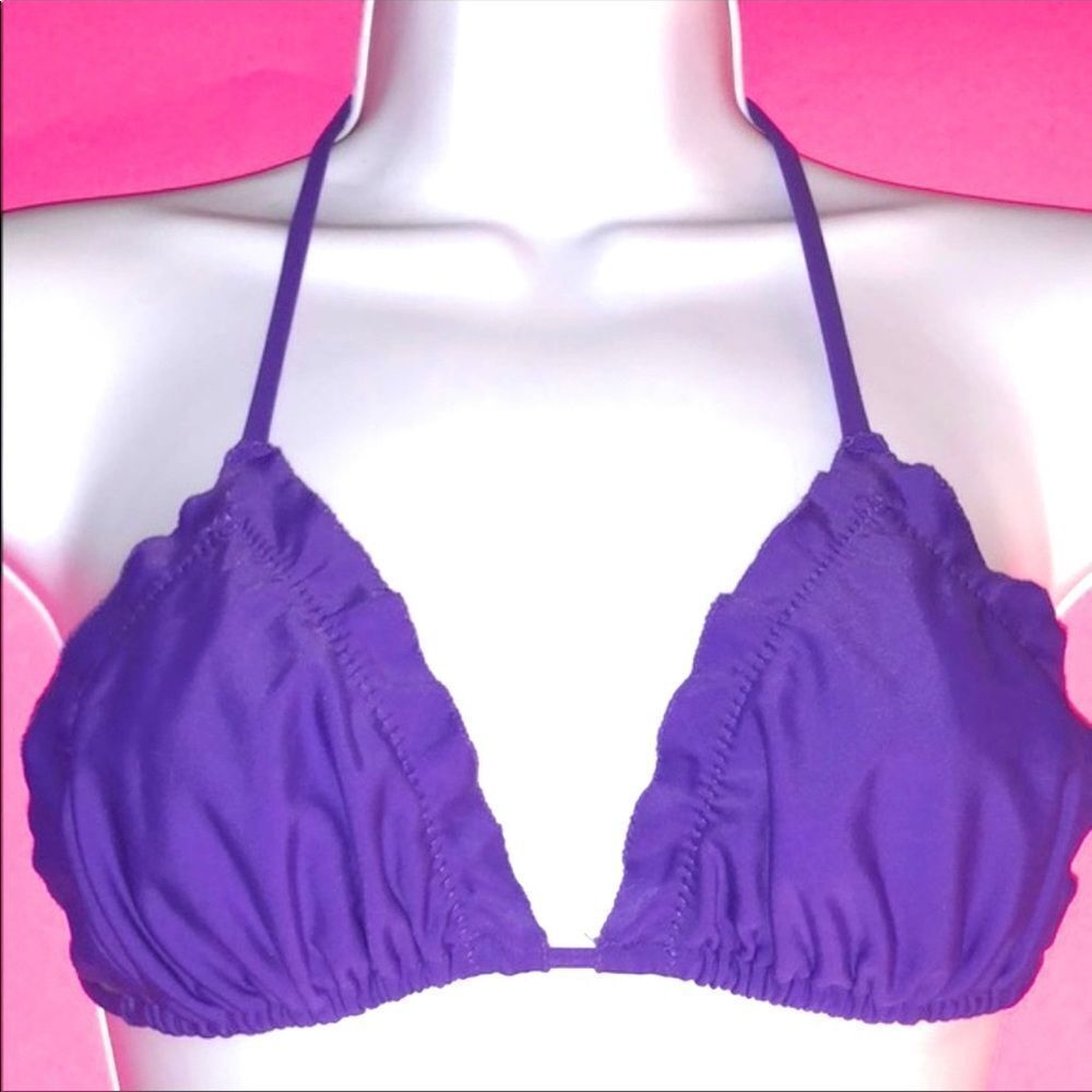 Triangle Bikini Top Purple